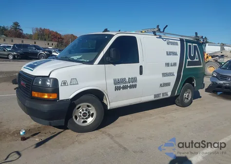 2018 GMC Savana 2500 Work Van z USA, uszkodzony, nr VIN 1GTW7AFGXJ1332376